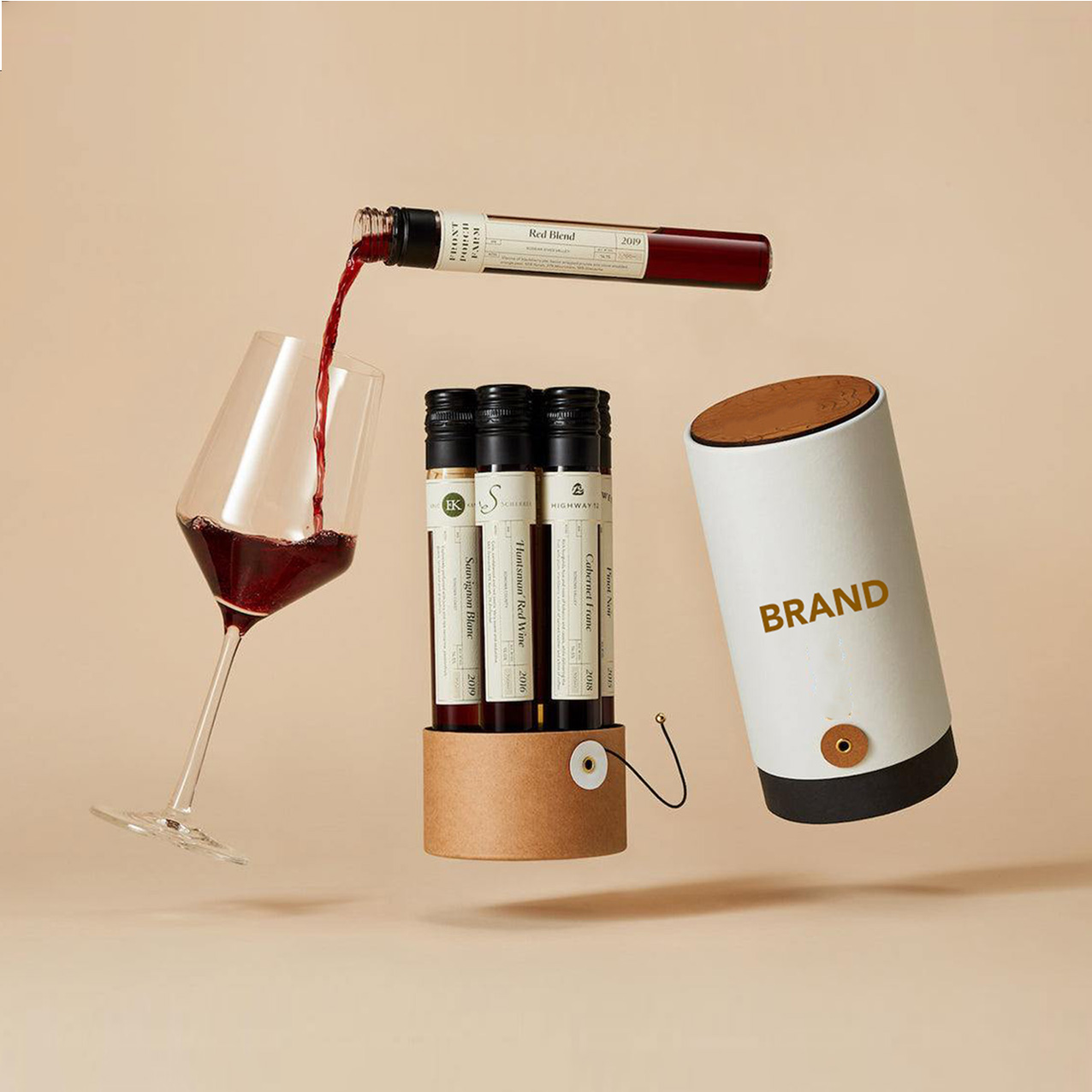 wine viails, wine samples in tubes, virtual wine tasting flight, mini wines& Wine sets