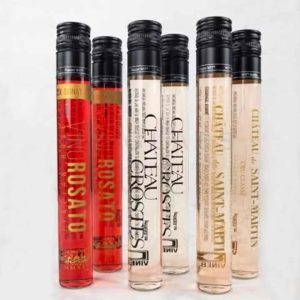 Wine samples in tubes
